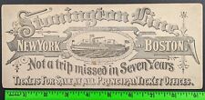 Vintage 1880's Stonington Ship Line Cruise Blotter Trade Card picture