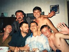 2000s Shirtless Guys Affectionate Man Party Gay int Vintage Photo picture