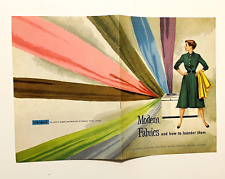 Vintage 1950s Booklet MODERN FABRICS Whirlpool Mid-Century MODERN GRAPHIC DESIGN picture