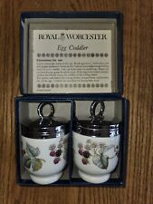 Vintage Porcelain Royal Worchester Egg Coddlers-New, Lavinia Berries picture