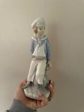 Vintage Lladro Sailor Boy Holding Sailboat / Yacht Retired 4810 Retired picture