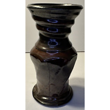 Decorative Ceramic Pottery Vase, Brownish/ Maroon Color, Medium Size picture