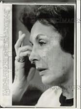 1973 Press Photo Hortensia Allende, Widow of late President of Chile - nha17639 picture
