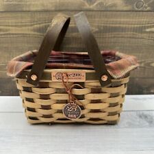 2006 Longaberger 25th Annual Bee Market Basket Liner Protector Tie On picture