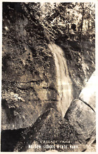 NELSON LEDGES Ohio postcard RPPC Portage County Cascade Falls picture