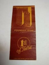 Matchbook Cover First National Bank & Trust Phone 2-4381 Tulsa OK #197 picture