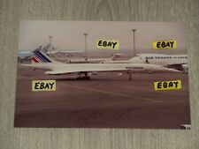 Vintage 4X6 Photo Air France Concorde On Ground In Paris France Taxiing To Gate picture