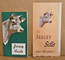 Vintage 1940's Jersey Milk Cows Brochures From 