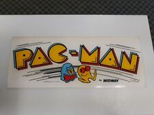 Midway Bally Original Pacman Arcade Game Machine Plexiglass Glass Panel 1980 picture