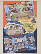CHUNGKING SUPPER CLUB-Restaurant Baltimore MD Maryland Postcard c. 1940s picture
