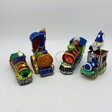 Vintage Mixed Lot Of 4 Ornament trains Old World picture