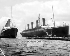 RMS TITANIC AND RMS OLYMPIC IN MARCH, 1912 OCEAN LINER - 8X10 PHOTO (AZ629) picture