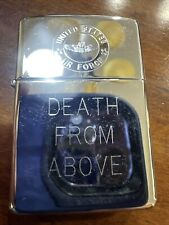 Vintage 1992 US Air Force Death From Above High Polish Chrome Zippo Lighter NEW picture