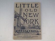 RARE BOOKLET LITTLE OLD NEW YORK 1910 32 PAGES W/ FOLD OUT MAP picture