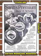 Metal Sign - 1916 Swift's Premium Whole Hams- 10x14 inches picture