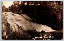 RPPC Bon Falls MI Ontonagon Michigan, Bond Falls, 1950's RPPC Postcard picture