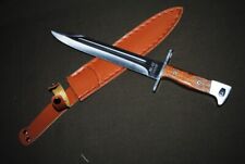 Large hunting survival knife straight blade picture