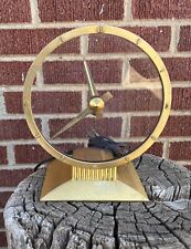 Vintage 1950s Design Jefferson Golden Hour Electric Clock #580-101 FOR REPAIR picture