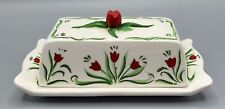 VTG Tulip Tyme Dutch Shafford Japan Butter Dish - 8915Y picture