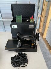Vintage Singer 221-1 Featherweight Sewing Machine w/ Case Works picture