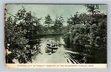 Findlay OH, Steamer City Findlay, Blanchard, Ohio c1909 Vintage Postcard picture