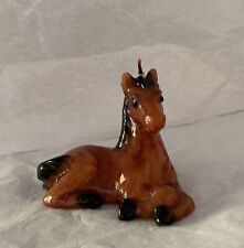Beautiful Vintage Collectible Horse Candle Brown. Great Condition picture