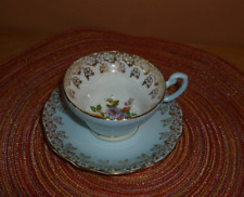 EB Foley Blue Floral Bone China Tea Cup & Saucer made in England picture