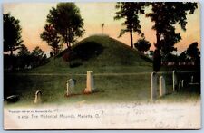 C.1906  The Historical Mounds Marietta OH Postcard picture