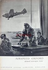WW2 Airspeed OXFORD 'Twin-Engined Trainer' Aircraft ADVERT #2 1941 Print 674/82 picture