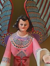 Vintage Oaxacan Wood Angel Fam Jimenez Ojeda Sn Martin Santos Mexican Folk Art picture