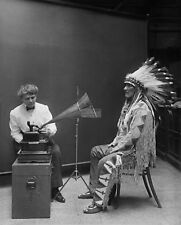BLACKFOOT CHIEF MOUNTAIN CHIEF MAKES RECORD AT SMITHSONIAN  8X10 PHOTO (EP-621) picture