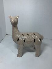 Alpaca Potpourri Or Herb Or Fabric Dots Ceramic Figurine Holder Excellent Used picture