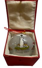 Vintage Beachcomber 1996 Lighthouses  Of The Eastern Shore Glass Ornament picture