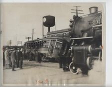CHARLOTTE NC ORIGINAL PHOTO TRAIN WRECK VINTAGE 8X10 INCH RAILROAD 1931 picture