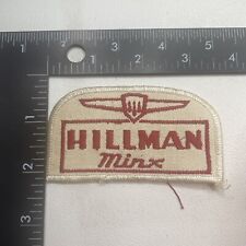 Vintage HILLMAN MINX British Car Auto Manufacturer Patch 20A9 picture