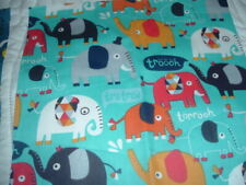 8 Vtg Novelty Fun Kids Elephants Cats Fish Quilt Fabric Bundle 9.8x9.8 Nice #PB picture
