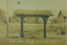 1906 Calistoga Napa California Street public water trough RPPC Postcard Cyko picture
