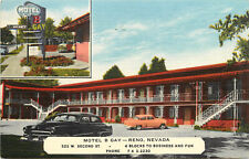 Linen Roadside Postcard The B Gay Motel Reno NV  picture
