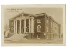 c1910 First Baptist Church Altus Oklahoma OK RPPC Real Photo Postcard picture