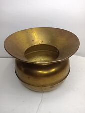 Vintage Brass Spittoon With Great Patina Size 8.25” at Top 7” at Lower and 5” HT picture
