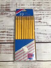 Vintage New Old Stock DYNAMIC #2 Pencils Pack Of 12 Eraser Caps picture