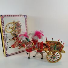 Vintage Sicilian Horse Mule Carts - Made In Italy  Ferrara Confectionery #603 picture