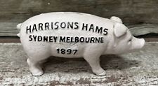 Harrisons Hams, Sydney, Melbourne (Australia) 1897 Cast Iron Coin Piggy Bank picture