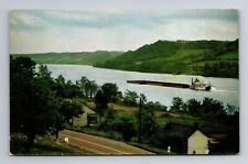 Ripley OH-Ohio, Scene On The Ohio River, Antique, Vintage Souvenir Postcard picture