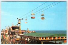 1970-80's SEASIDE HEIGHTS NEW JERSEY SKY RIDE AMUSEMENT PARK BEACH POSTCARD picture