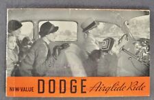 1935 Dodge Small Brochure Convertible Coupe Touring Sedan Original 35 picture