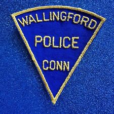Wallingford Connecticut CT Police Dept Shoulder Patch 1970's Issue ~ Vintage picture