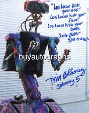 Actor Tim Blaney as Johnny 5 signed Short Circuit 8x10 photo - UACC DEALER picture