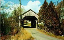 Postcard Lyndon Vermont One Of Five Covered Bridges Vintage Unposted picture