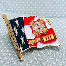 2008 Michigan VFW Flag Lapel Pin - Veterans of Foreign Wars picture